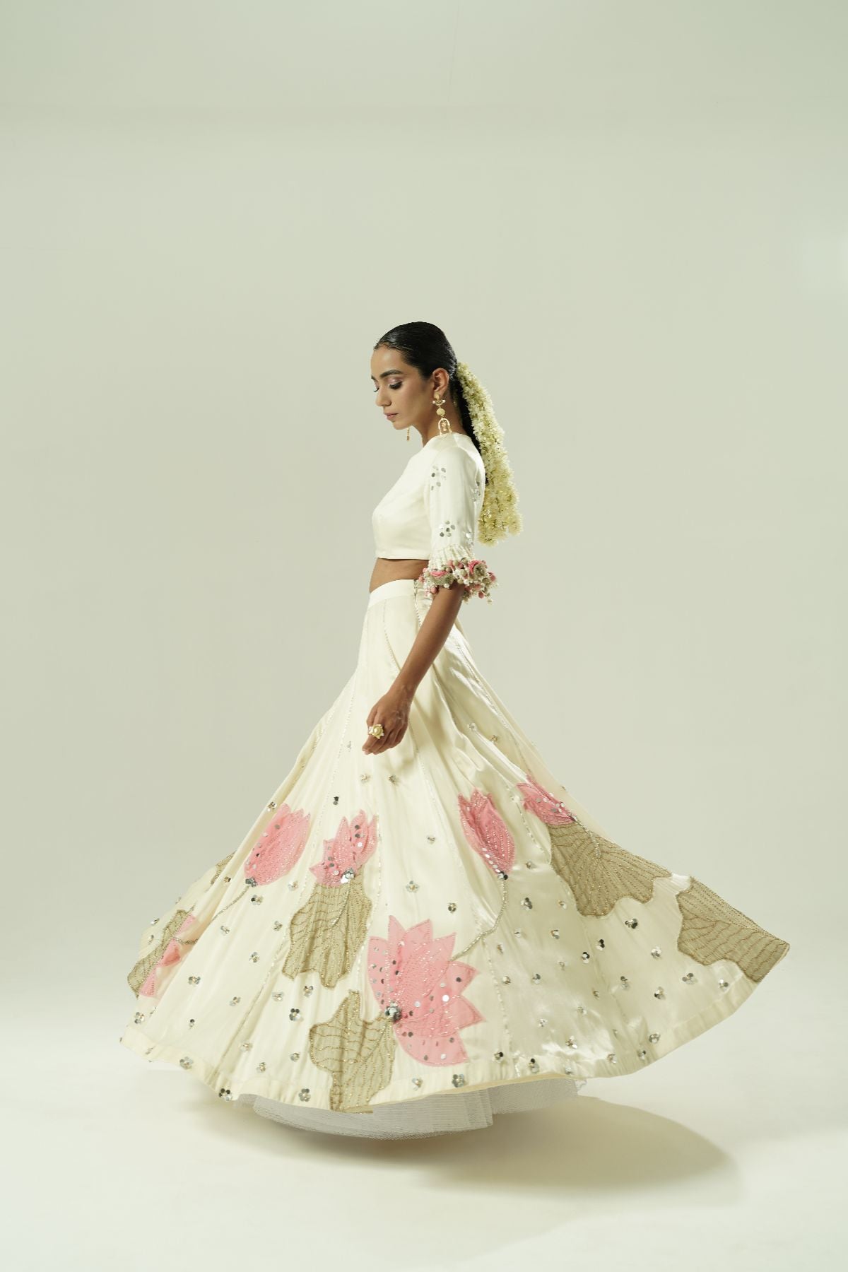 Lilly Paneled Lehenga Set