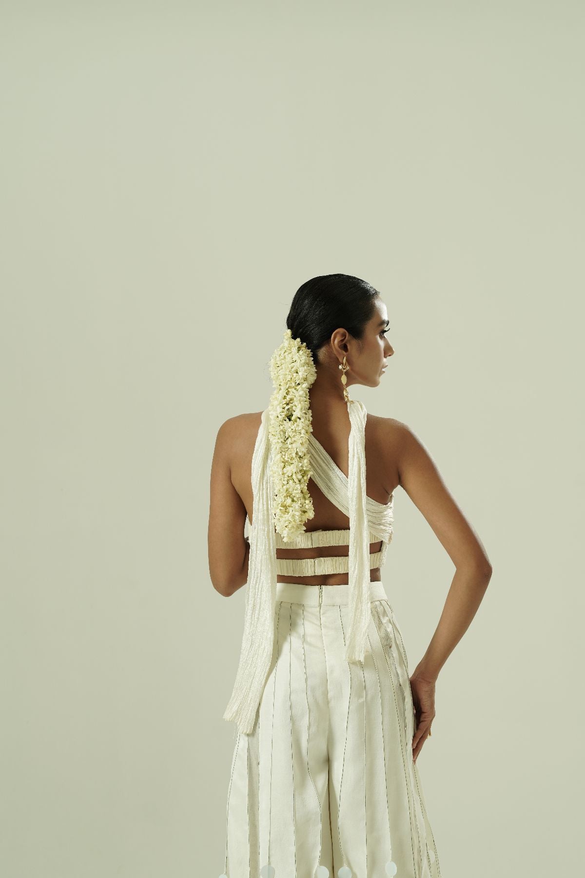 Sequin Drops Tuck Sharara Set