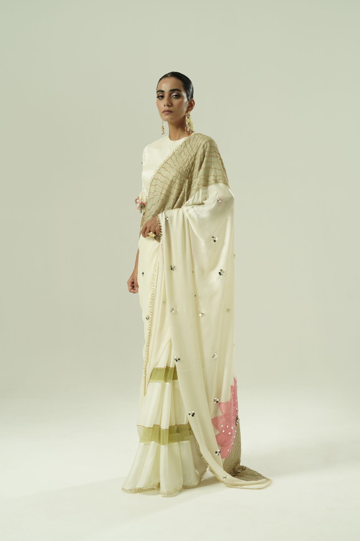 Lilly Patchwork Saree Set