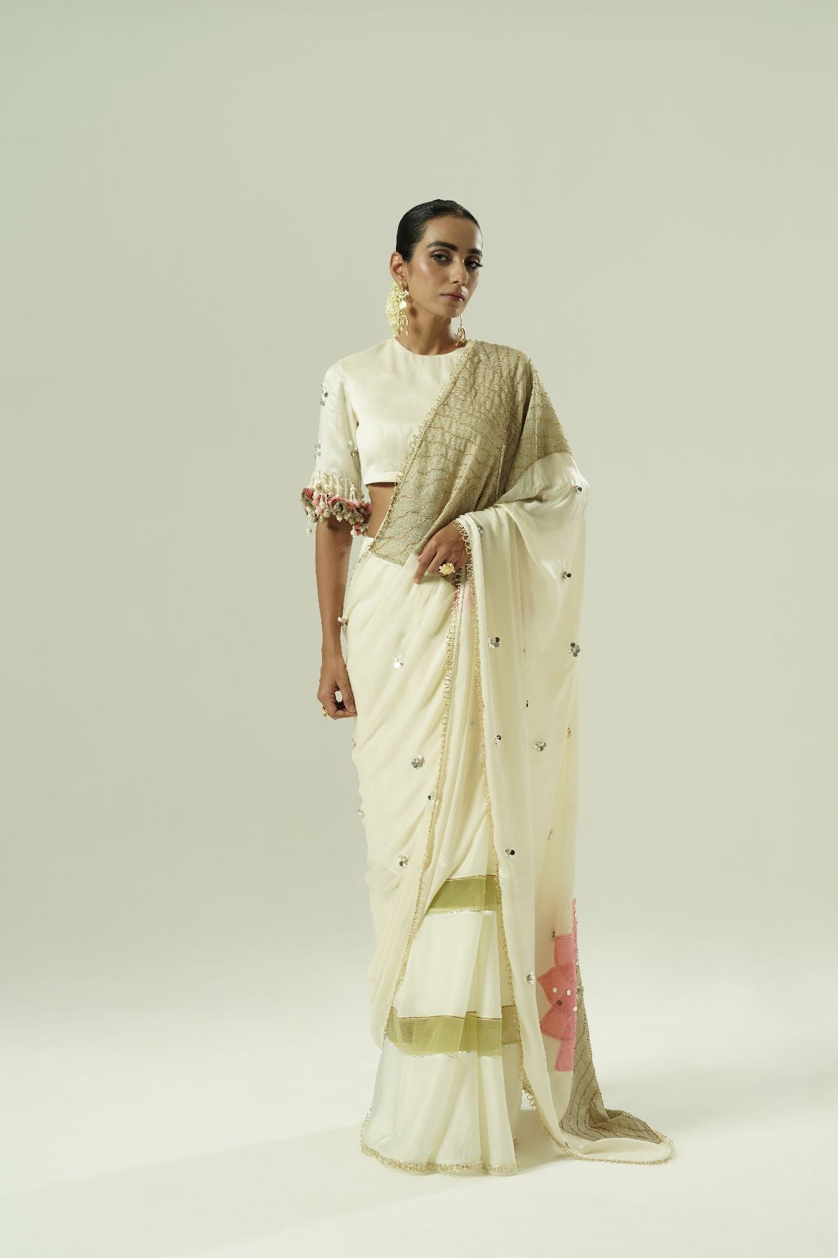 Lilly Patchwork Saree Set