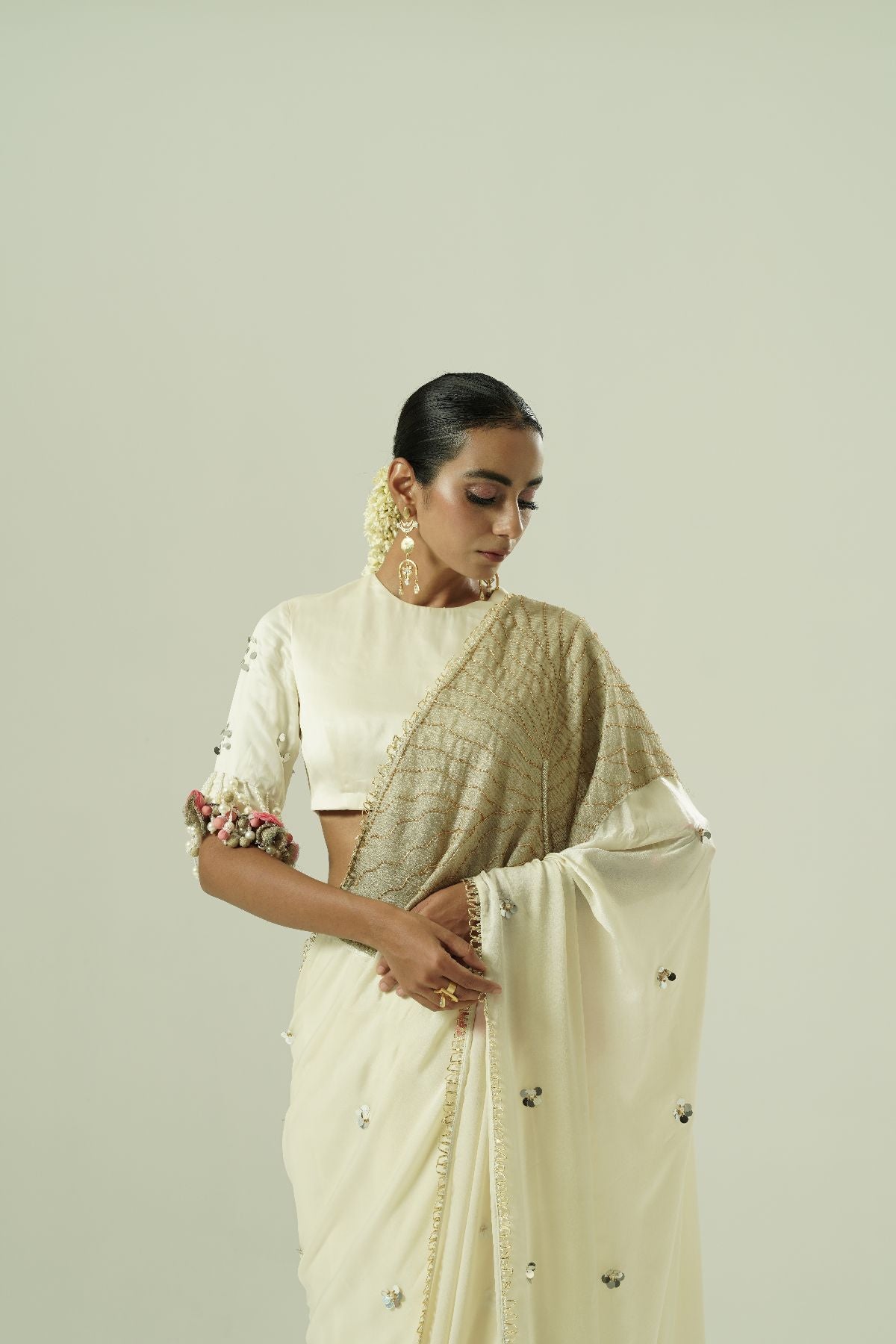 Lilly Patchwork Saree Set