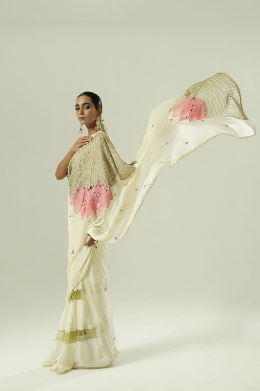 Lilly Patchwork Saree Set