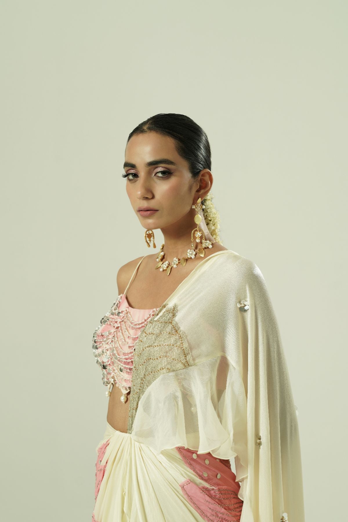 Lilly Draped Ruffle Saree
