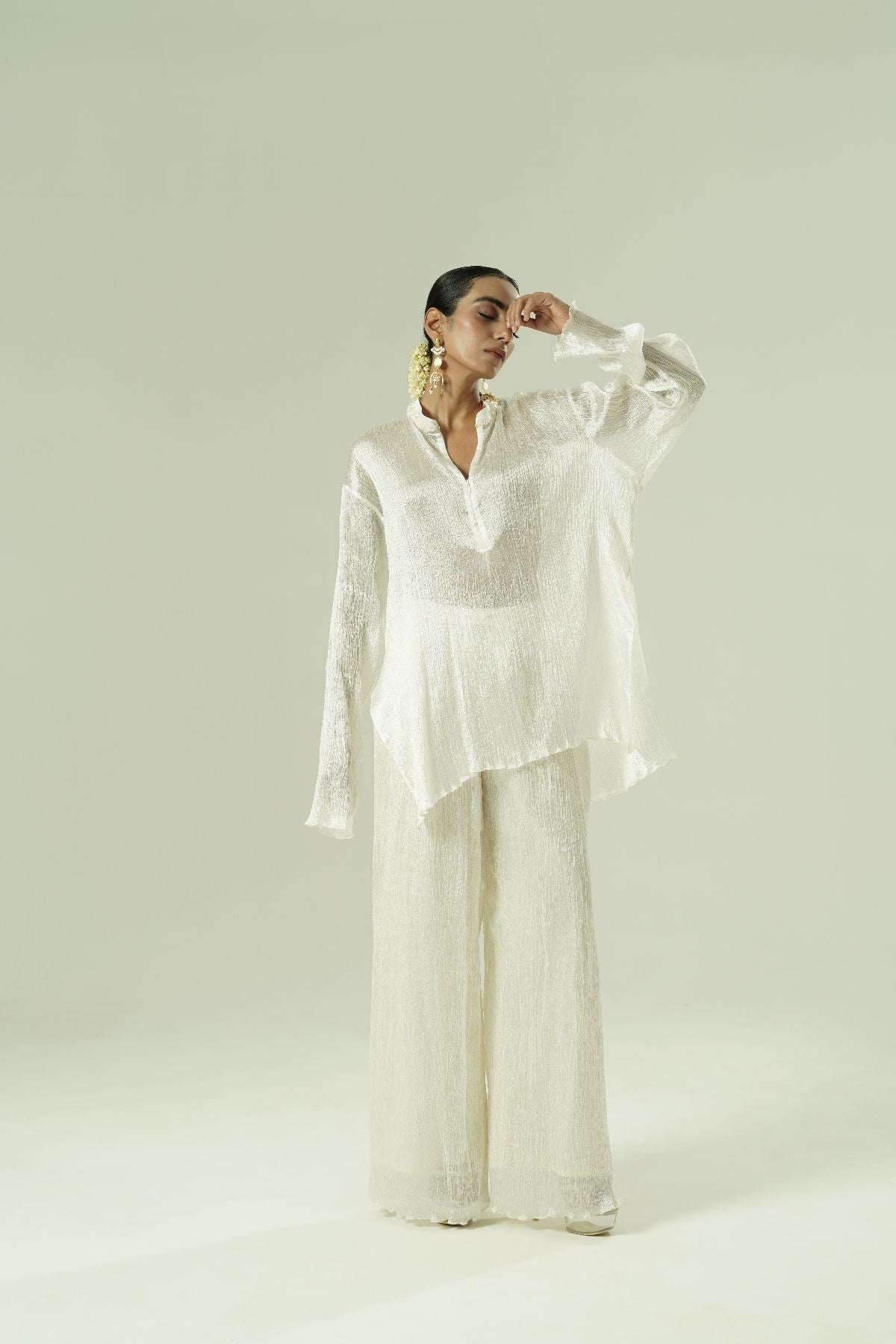 Semi-Silk Crushed Co-Ord Set