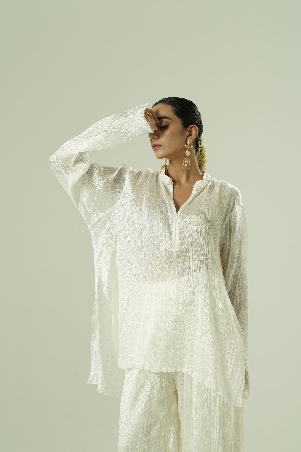 Semi-Silk Crushed Co-Ord Set