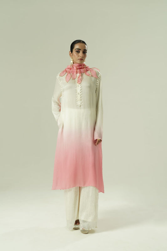 Ombre Beaded Kurta Set