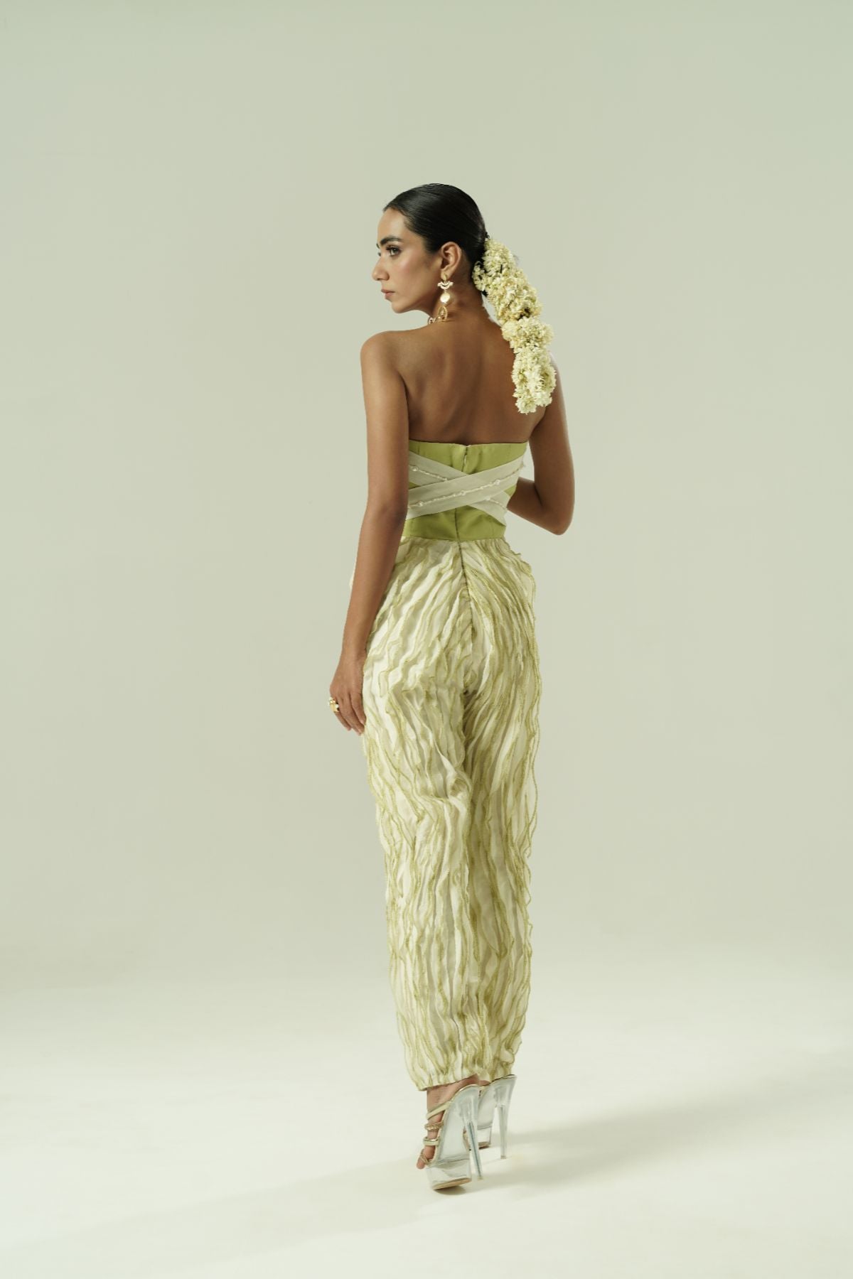 Leaflet Ruffle Jumpsuit