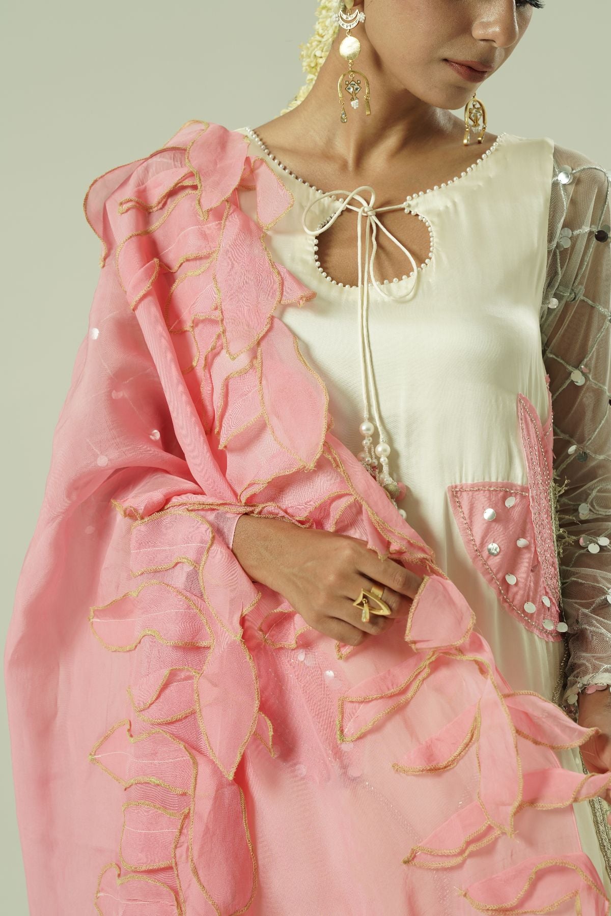 Lilly Short Kurta and Sharara Set