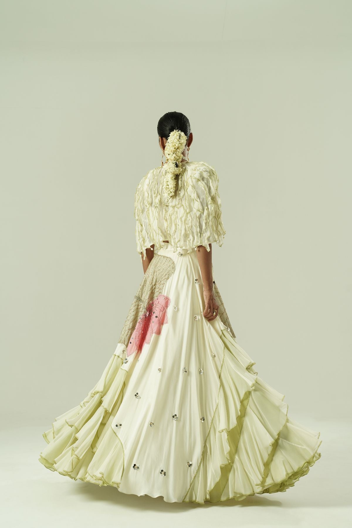 Lilly Ruffle Lehenga Cape Set