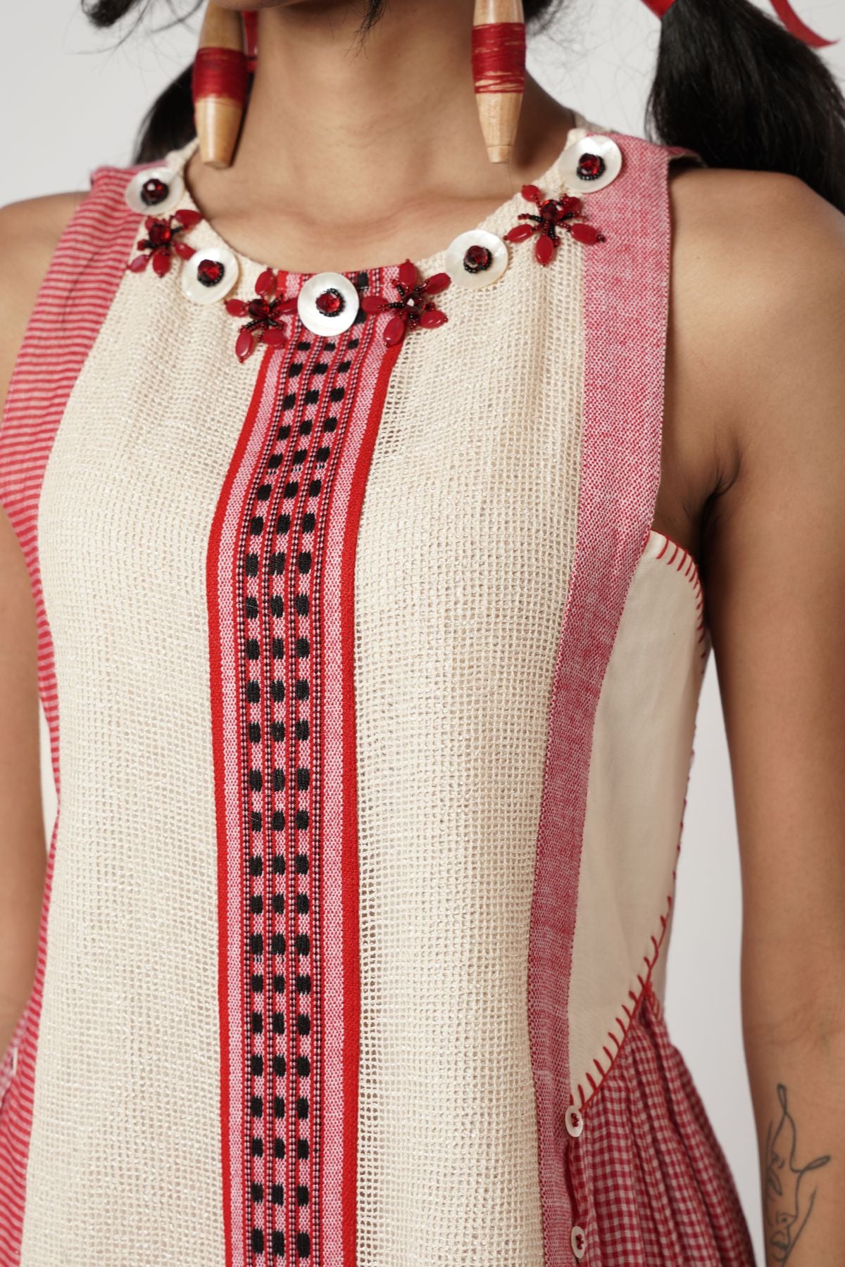 Naga Paneled Kurta Set