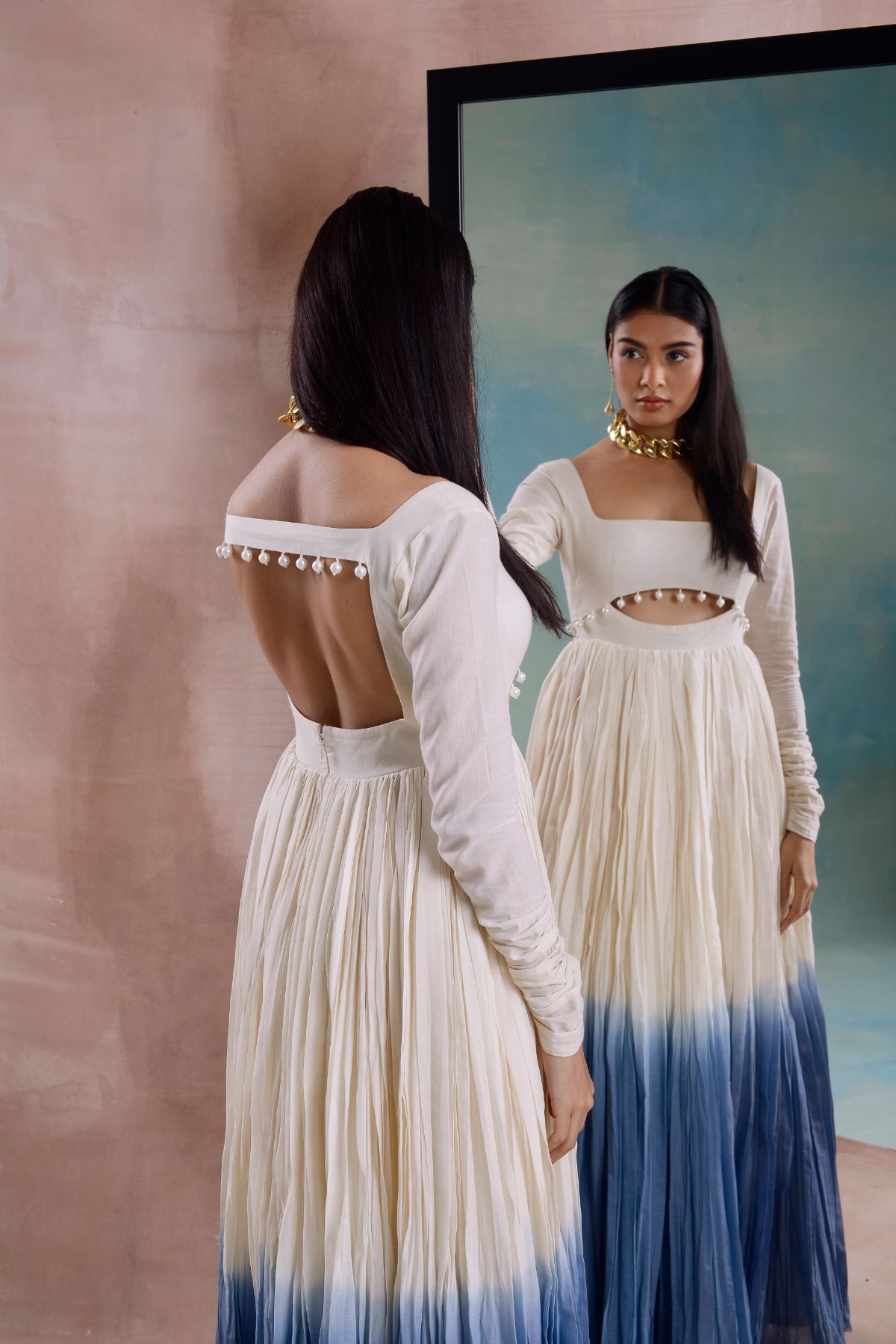 Ombre Beaded Kalidar Set