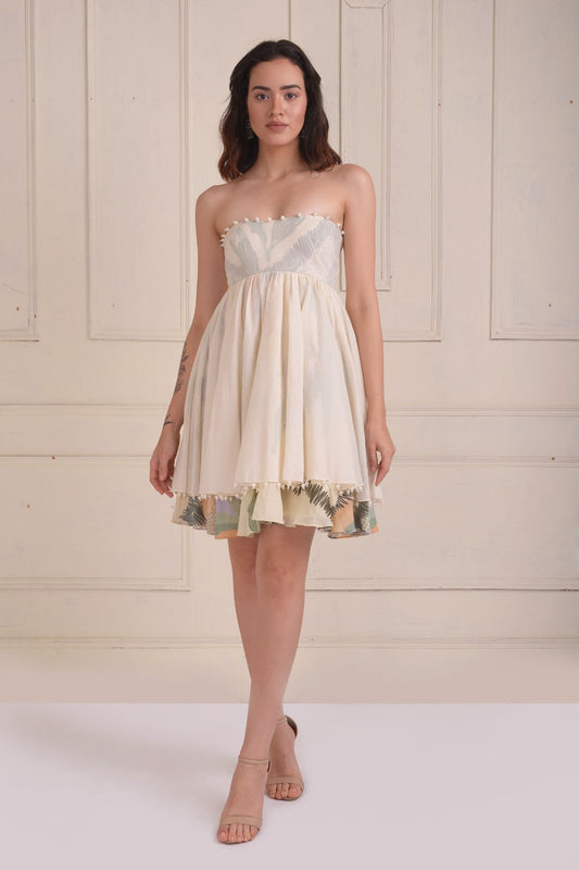 Off shoulder beads dress