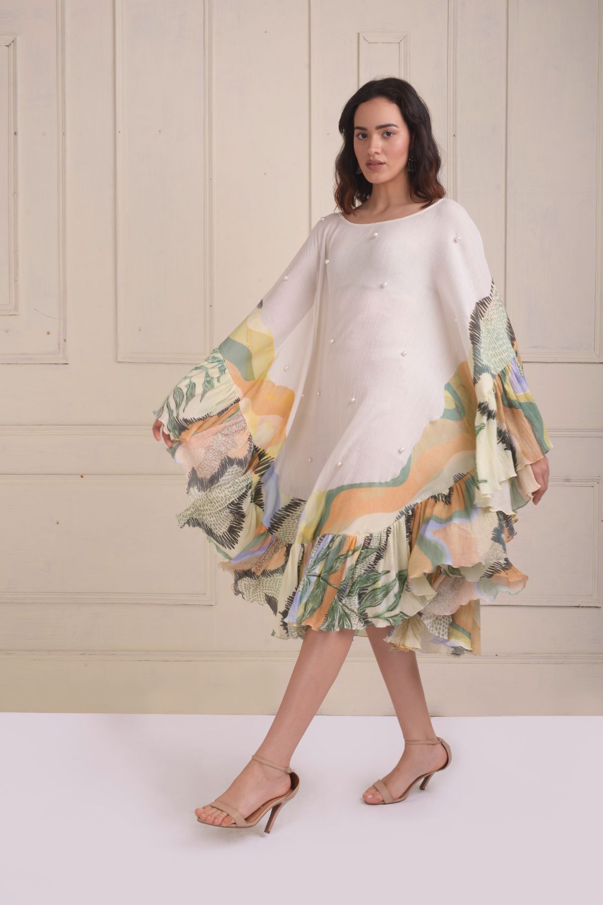 Ellipse patchwork dress