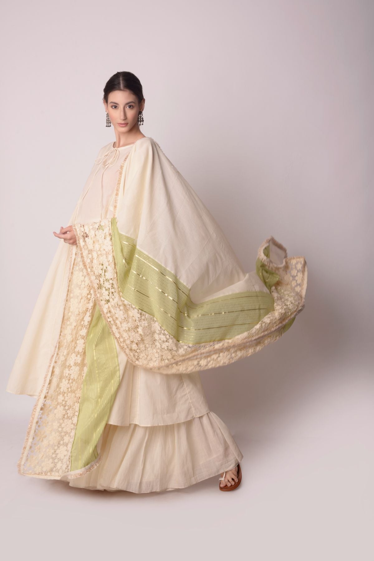 Kalidar Kurta With Sharara Set