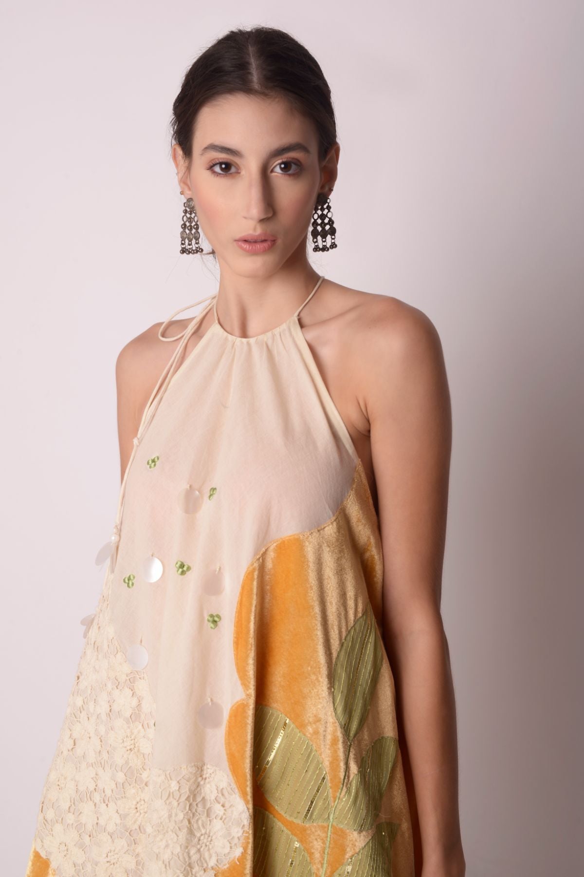 Patchwork Scarf Dress