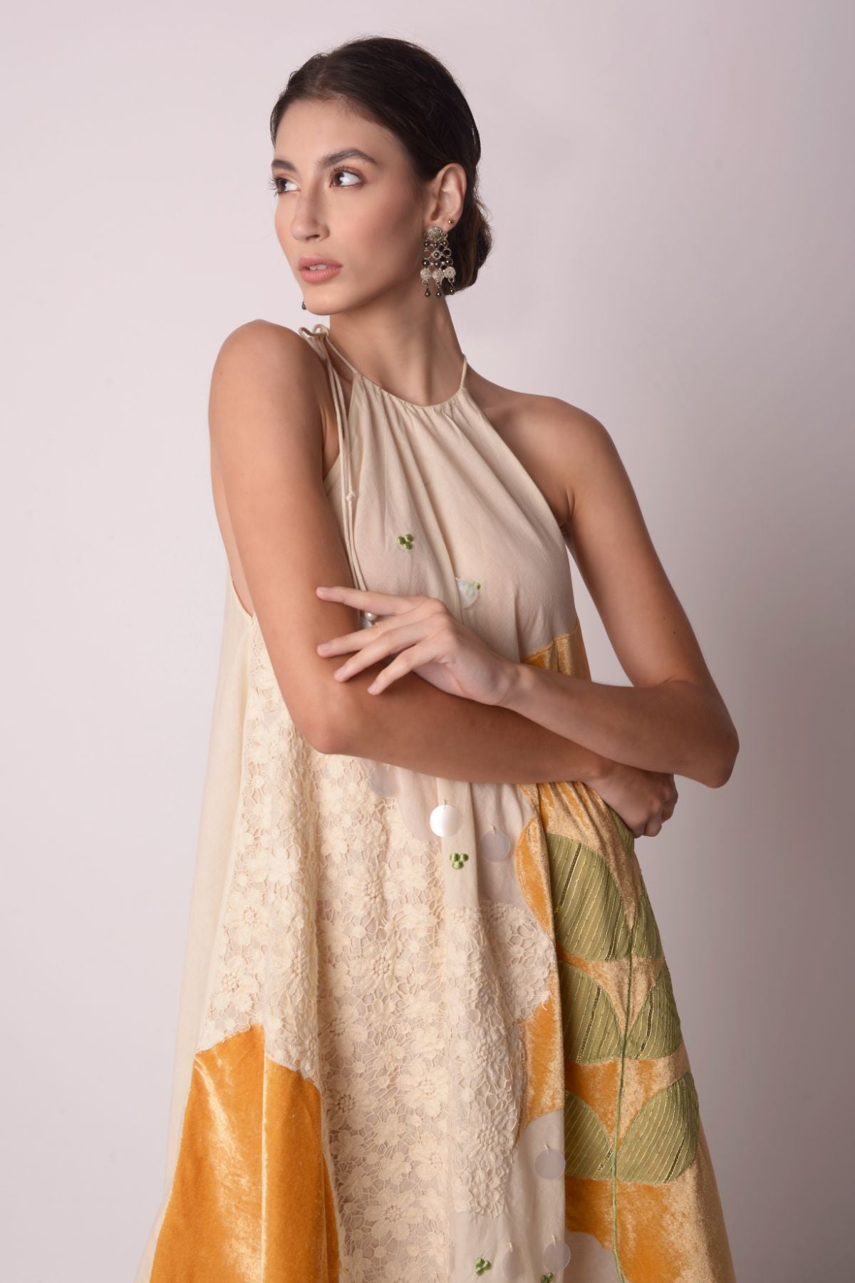 Patchwork Scarf Dress