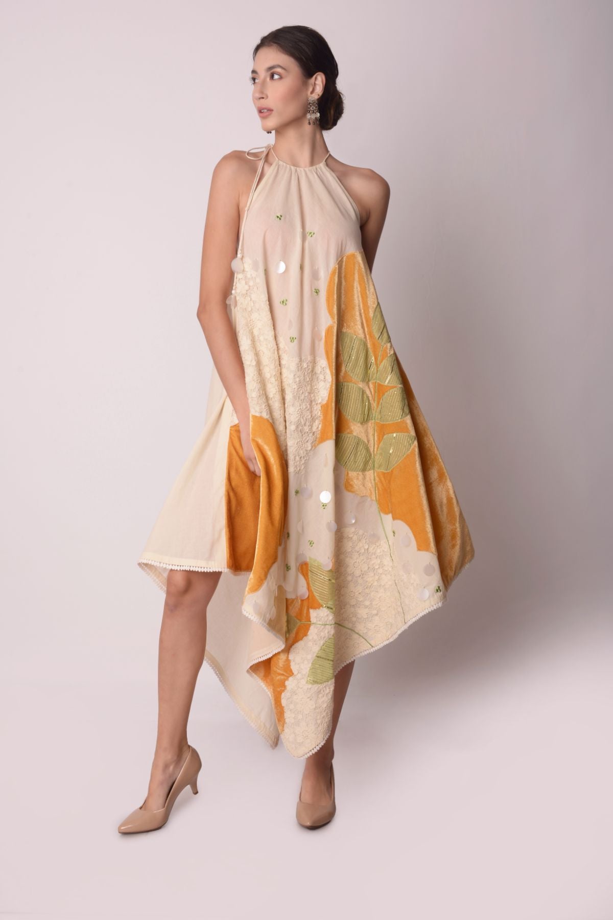 Patchwork Scarf Dress