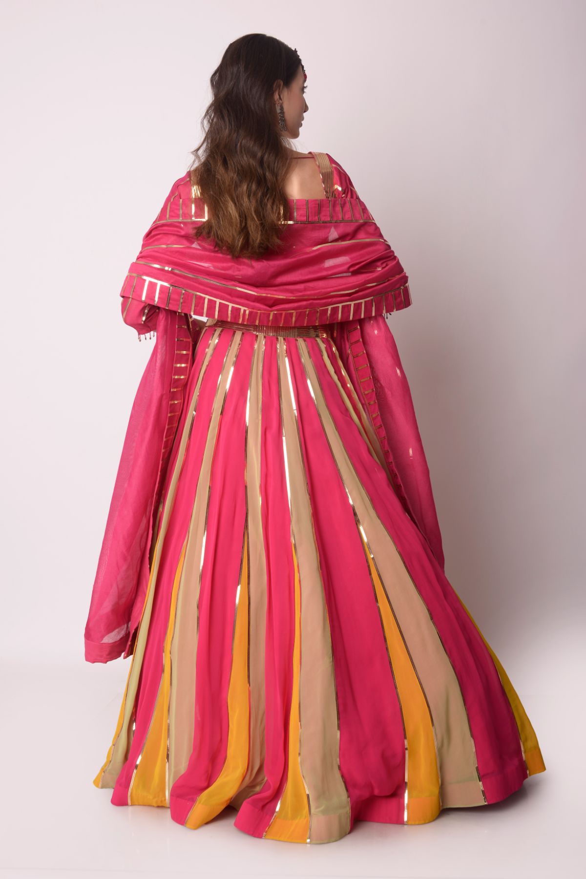 Patchwork Multicolour Lehenga Set