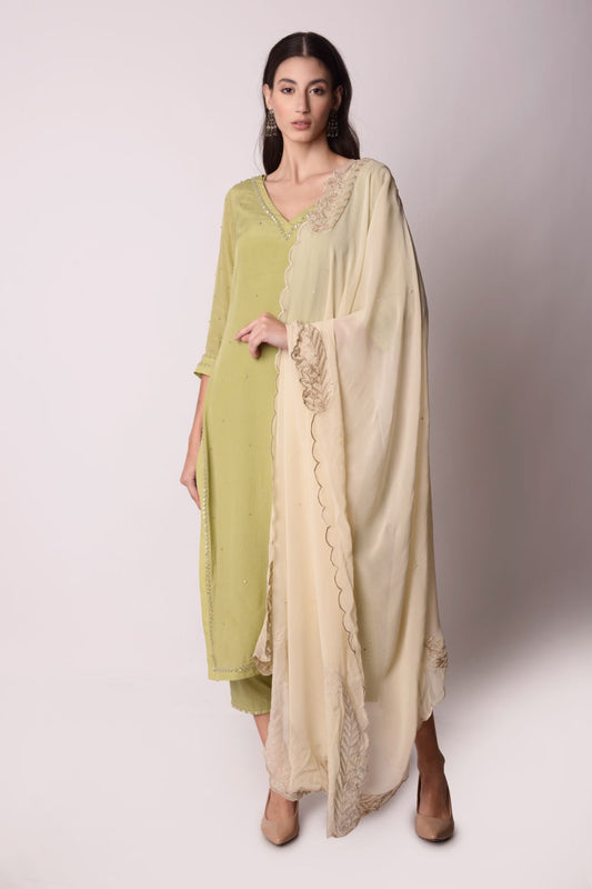 Crepe Straight Kurta Set