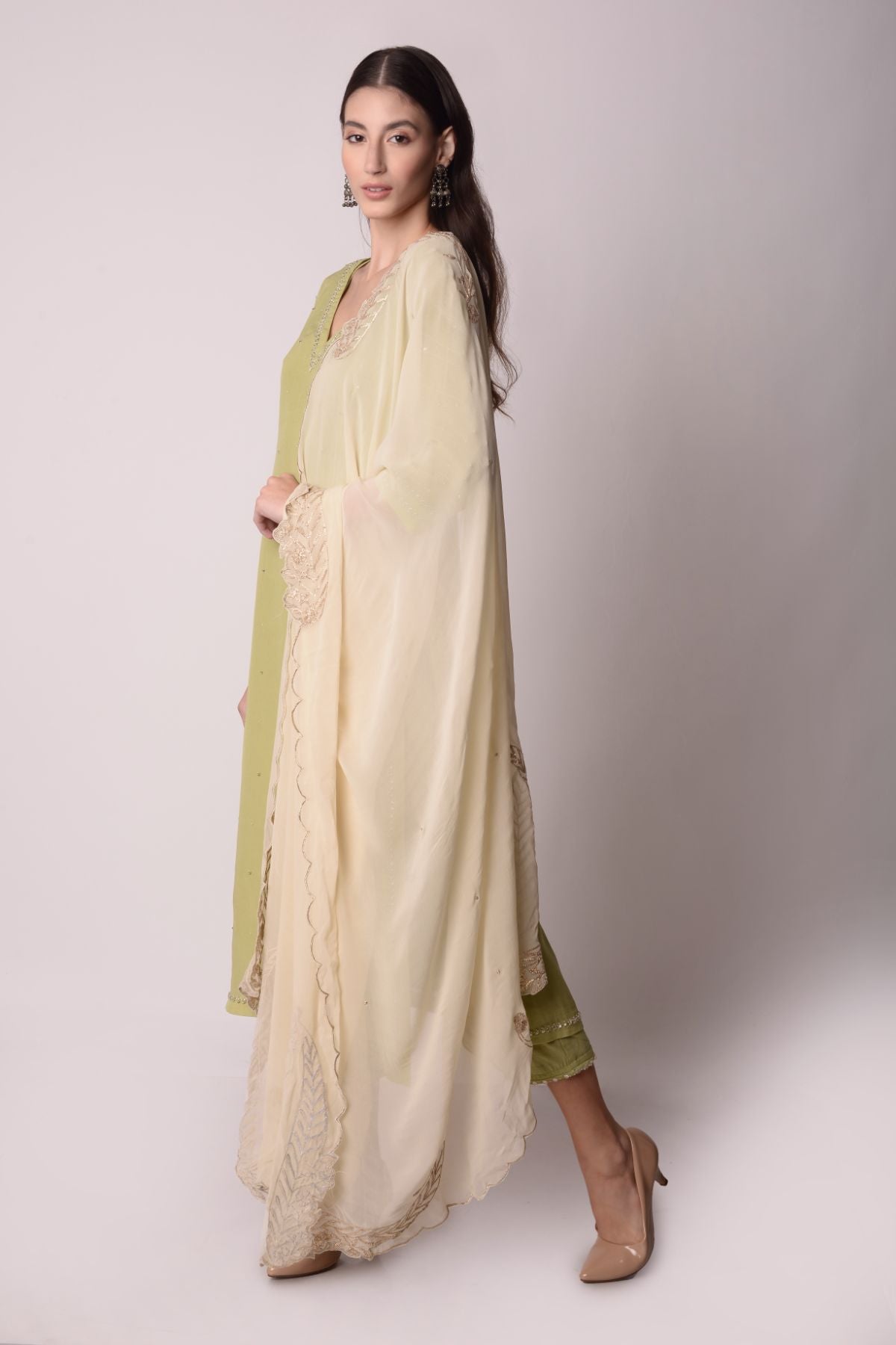 Crepe Straight Kurta Set