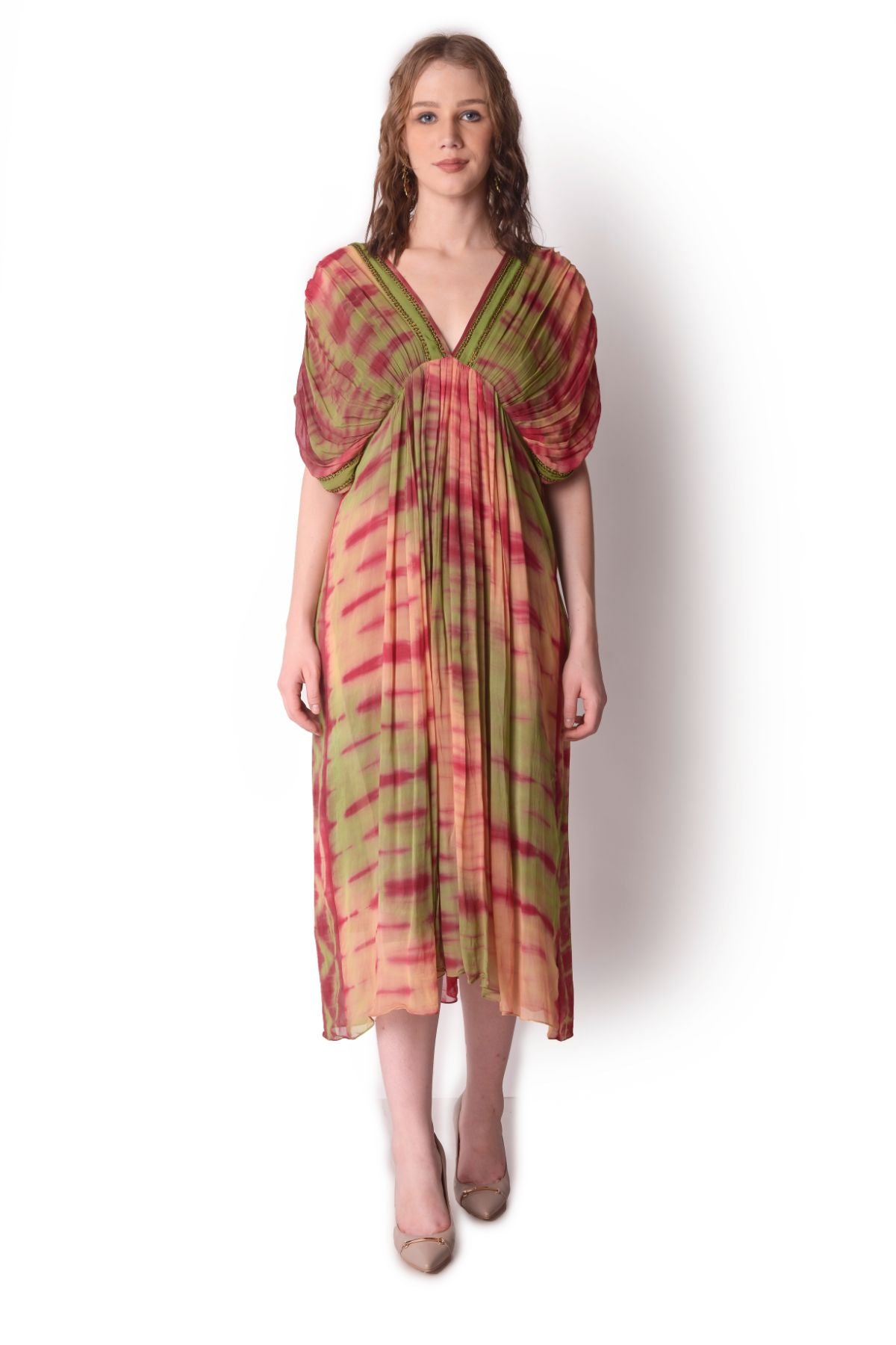 Tie-dye Gathered Dress