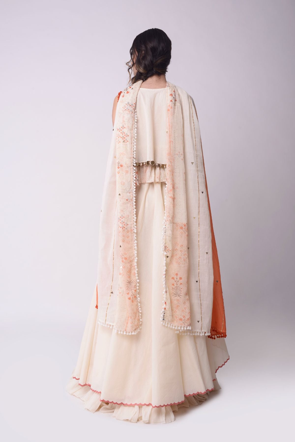 Asymmetrical Layered Skirt Set