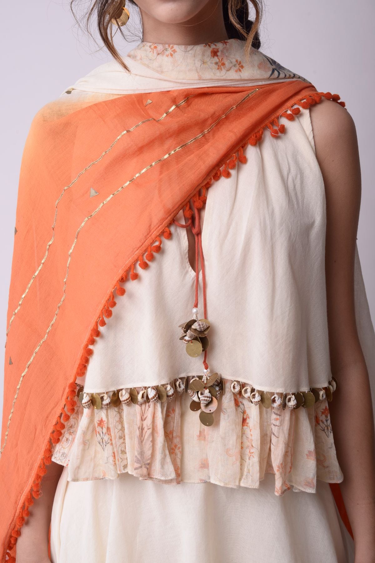 Asymmetrical Layered Skirt Set