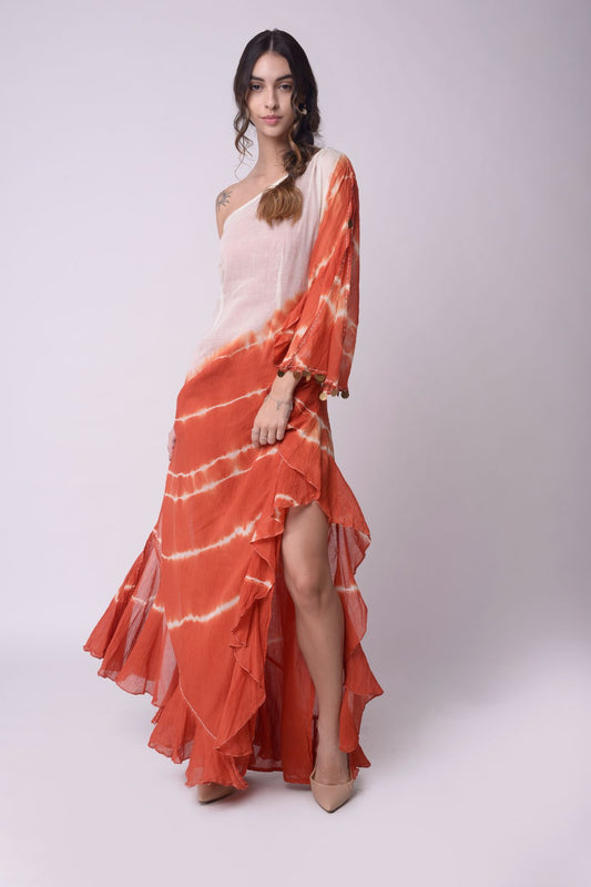 Tie-dye Kaftan Dress