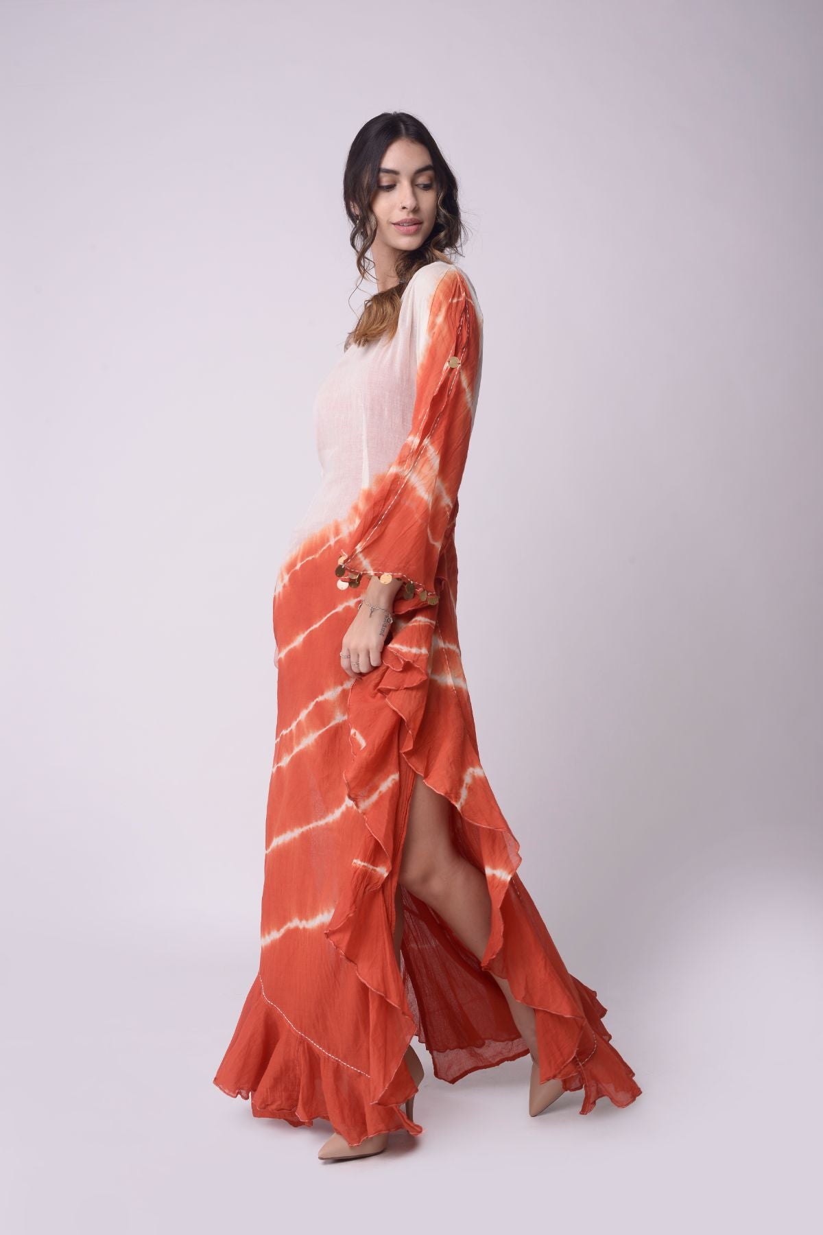 Tie-dye Kaftan Dress