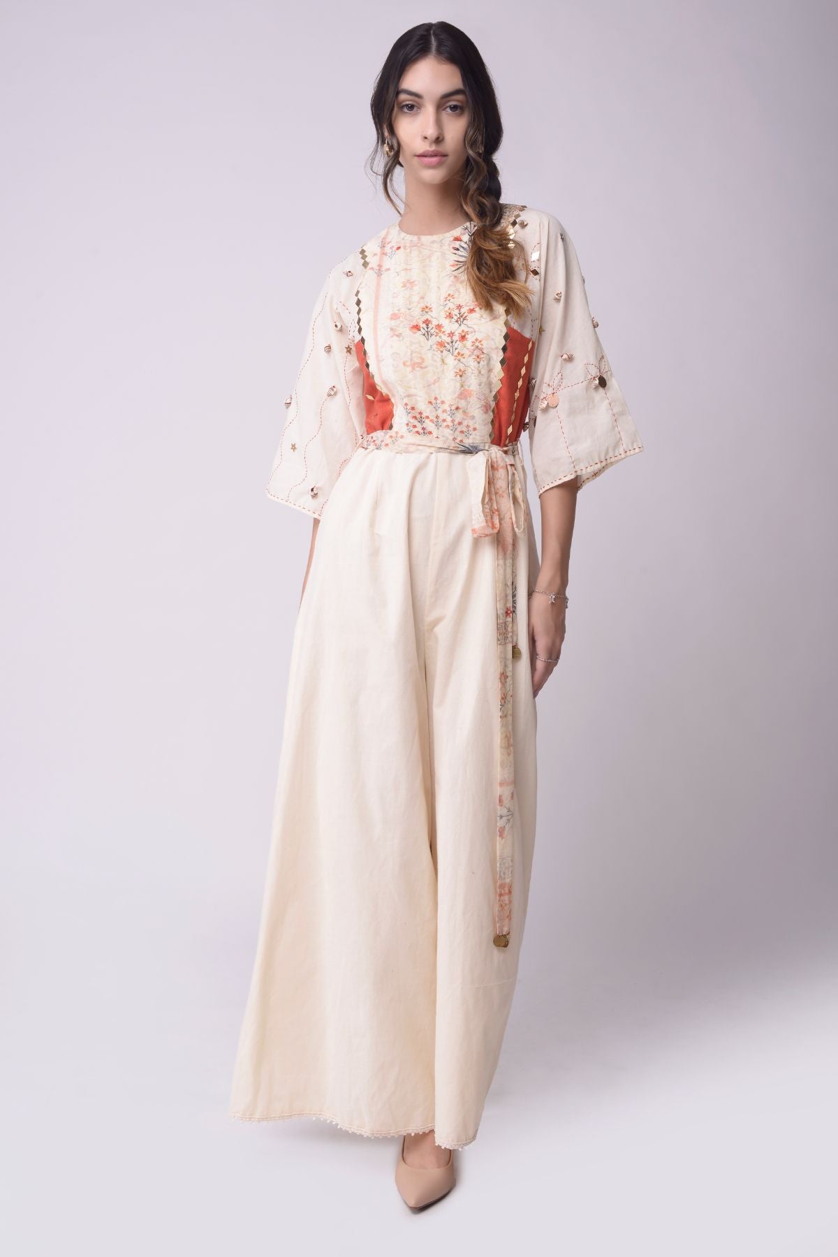 Patchwork Printed Jumpsuit