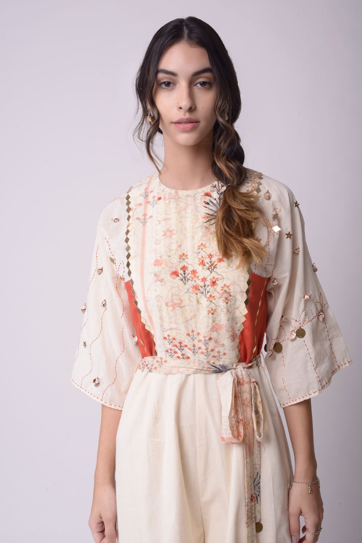 Patchwork Printed Jumpsuit