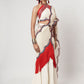 Fringe Scallop Draped Saree