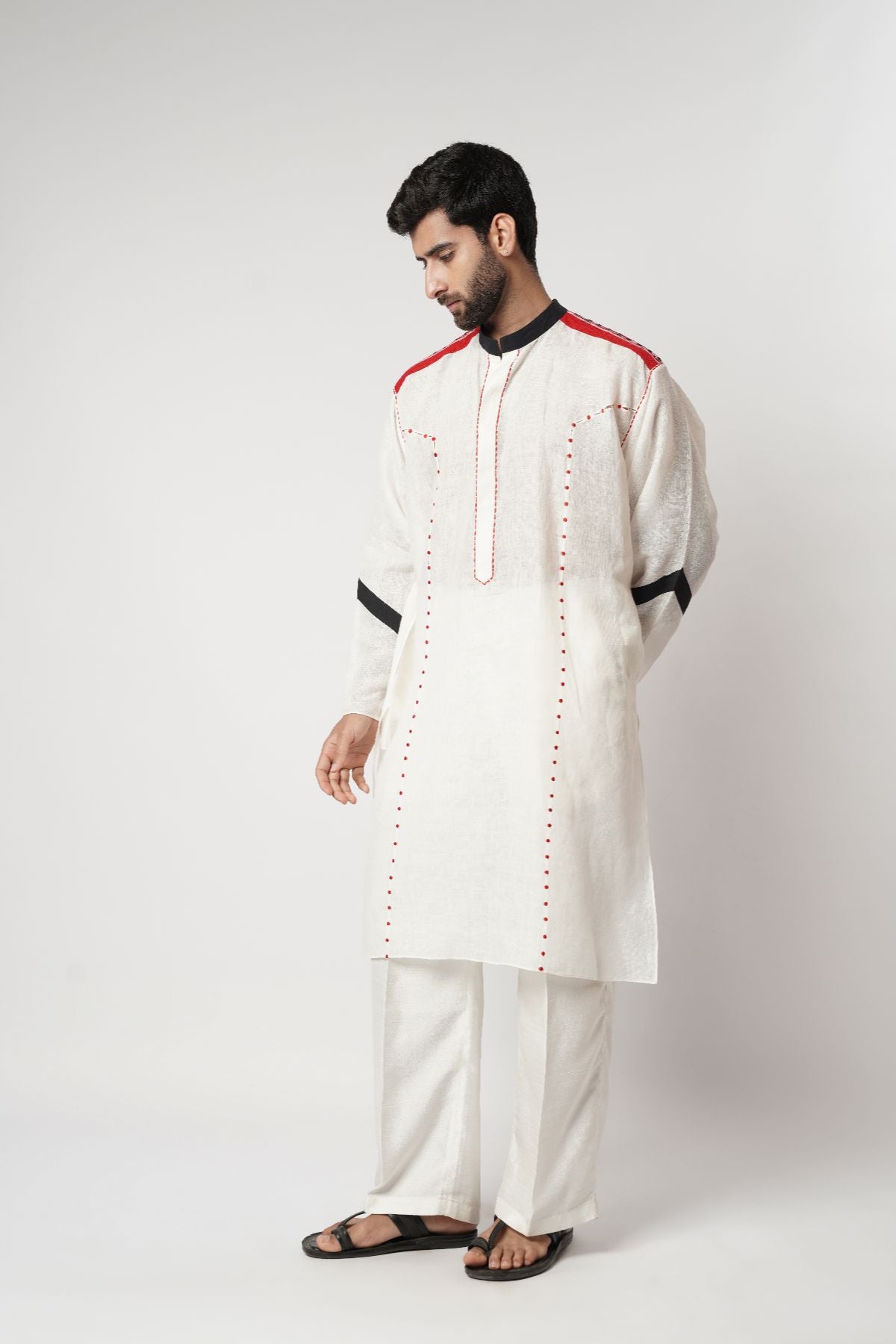 Ruby Bindi Paneled Oversized Gusset Kurta Set