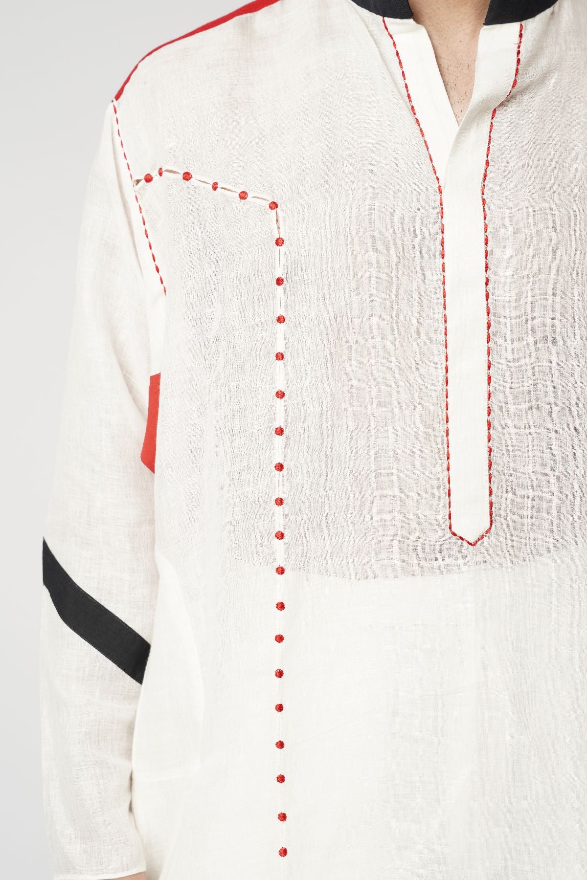 Ruby Bindi Paneled Oversized Gusset Kurta Set