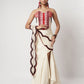 Draped Layer Skirt with Naga Corset