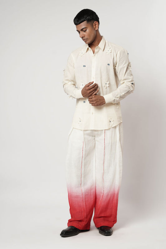 Ombre Floret Shirt Set