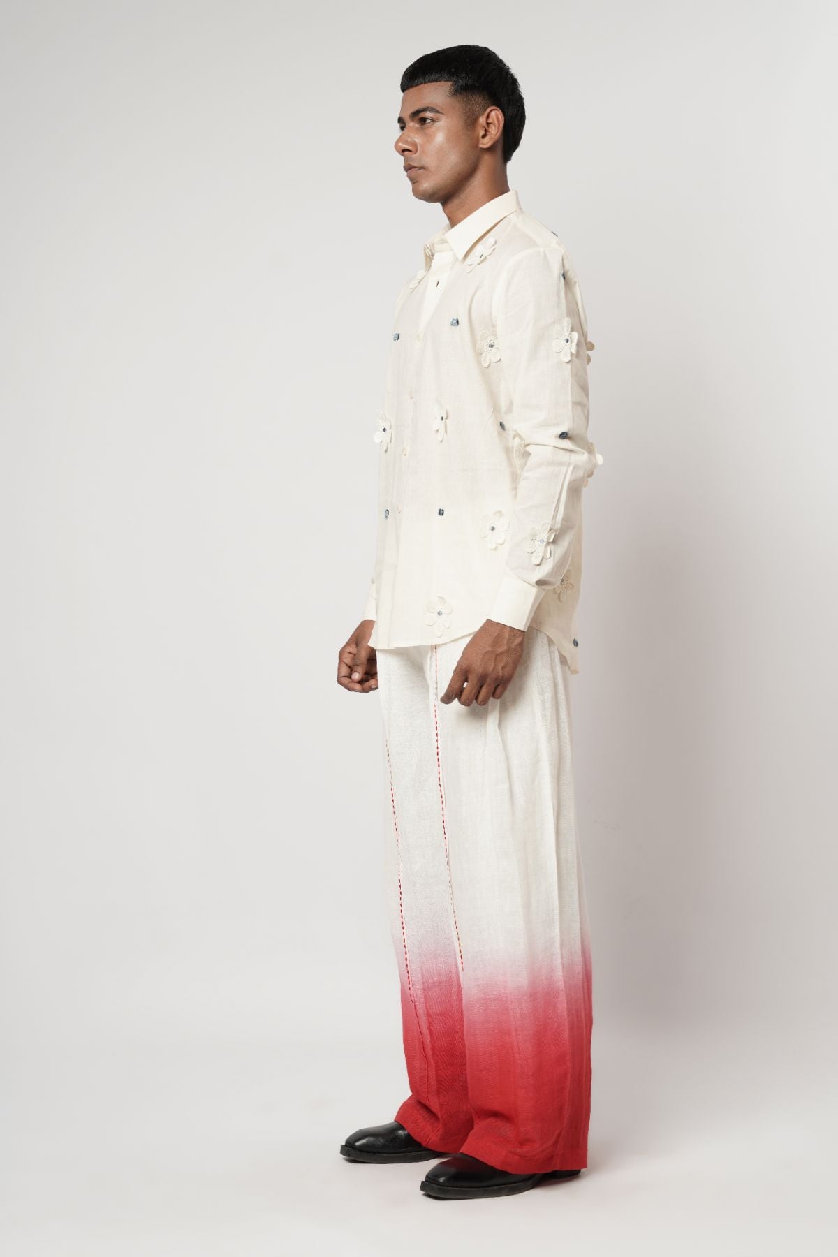 Ombre Floret Shirt Set