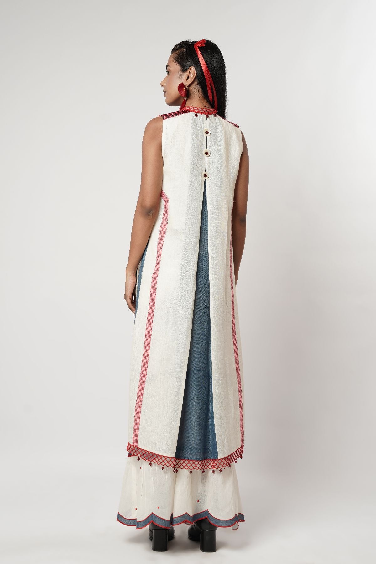 Scalloped 3-Pc Sharara Set