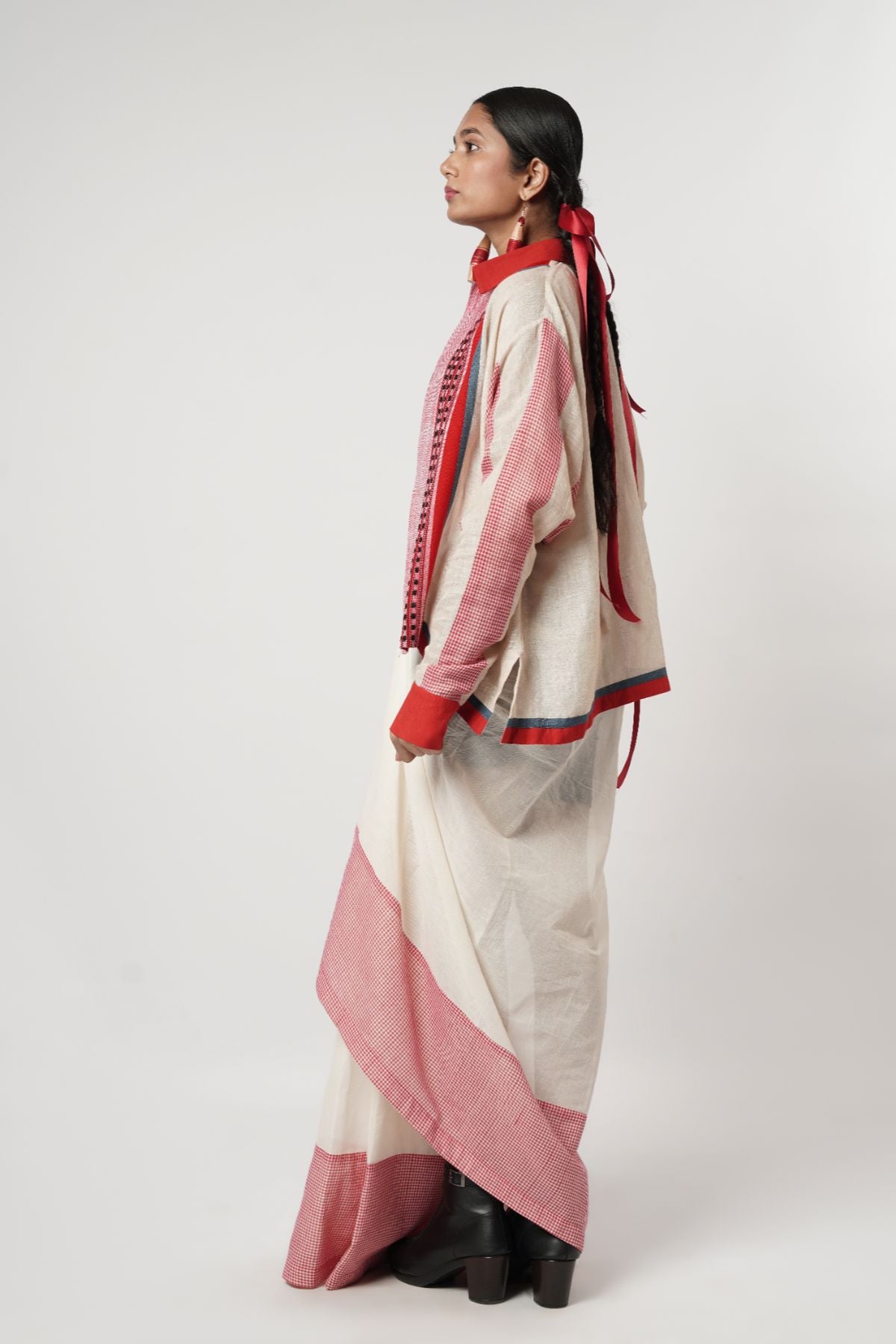 Drape Lungi Layered Ensemble