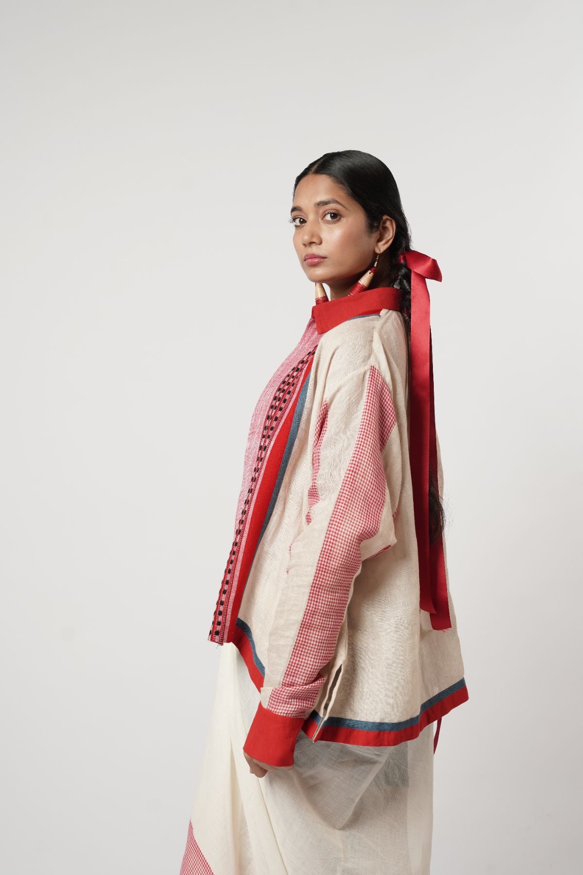 Drape Lungi Layered Ensemble