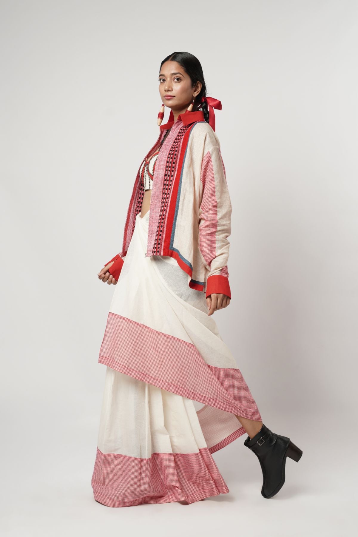 Drape Lungi Layered Ensemble
