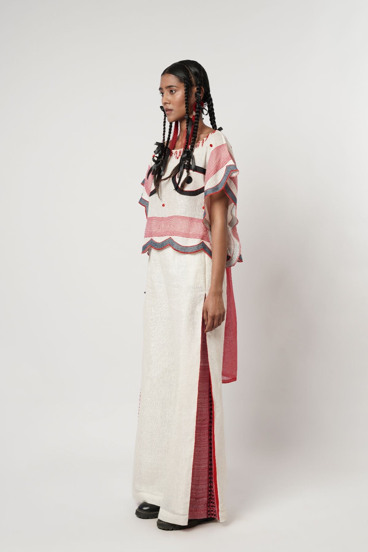 Kaftan Eye Crop Top Set