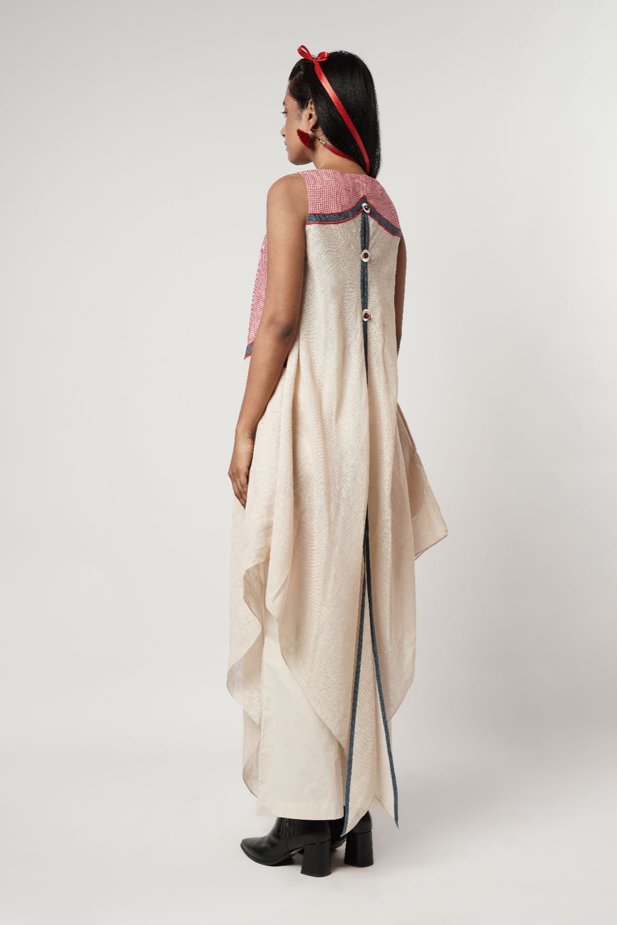 Gamcha Scalloped Tunic Set