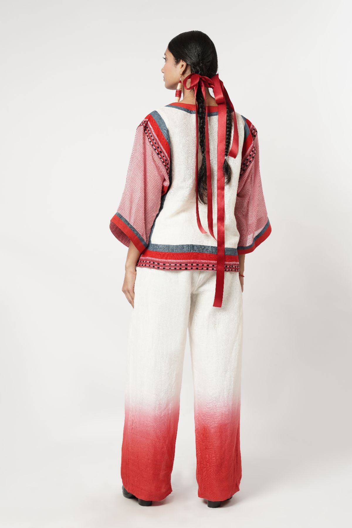 Ombre Paneled Scarf Co-Ord Set