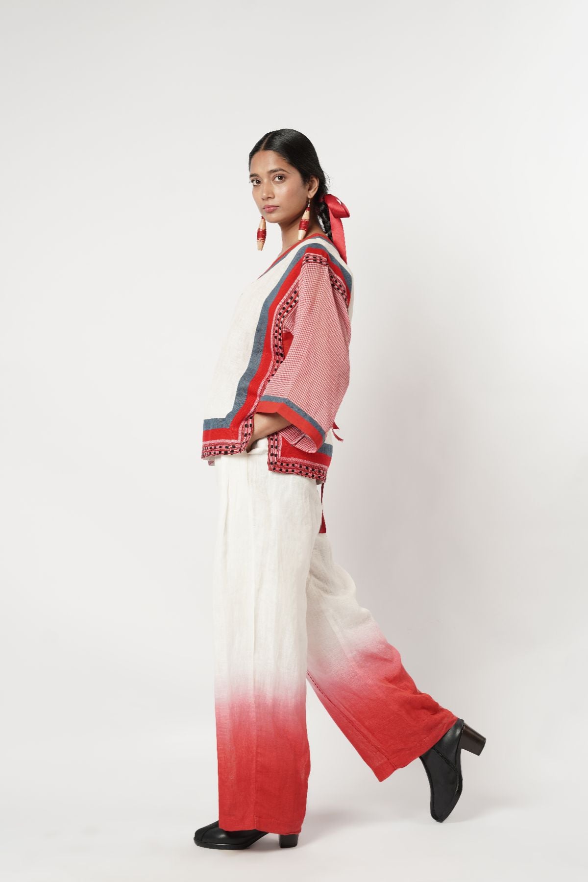 Ombre Paneled Scarf Co-Ord Set