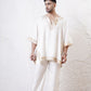 Kaftan Foil Kurta with Straight Fit Pants