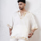 Kaftan Foil Kurta with Straight Fit Pants