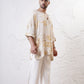 Foil Printed Straight Kaftan Kurta with Straight  Pants