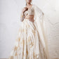 Foil Circular Lehenga with Embroidered Blouse and Dupatta