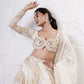 Foil Circular Lehenga with Embroidered Blouse and Dupatta